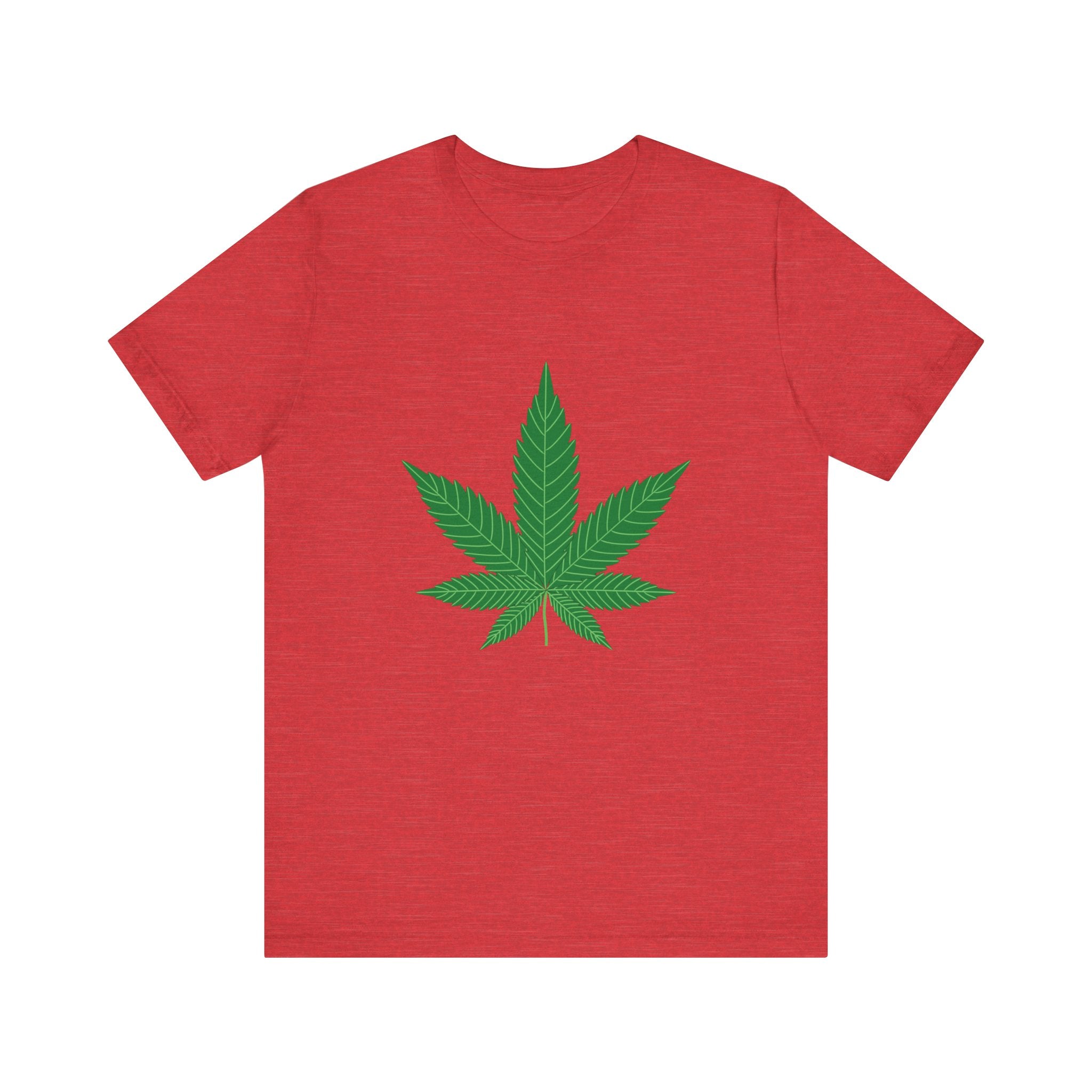 Custom Retro - a - go - go Series Herb Leaf Unisex Jersey Short Sleeve T - Shirt - POPvault