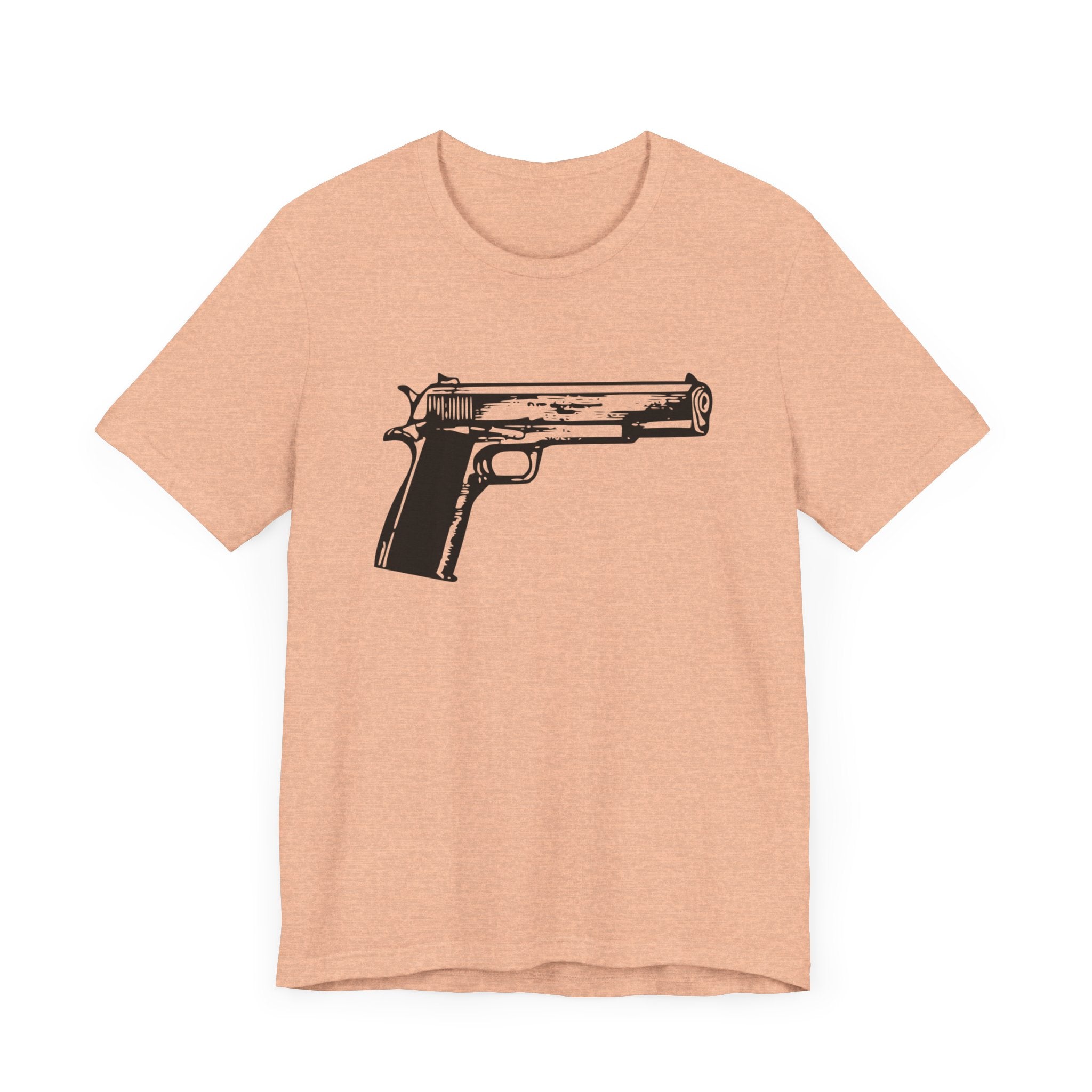 Custom Retro - a - go - go Series Handgun Unisex Jersey Short Sleeve T - Shirt - POPvault