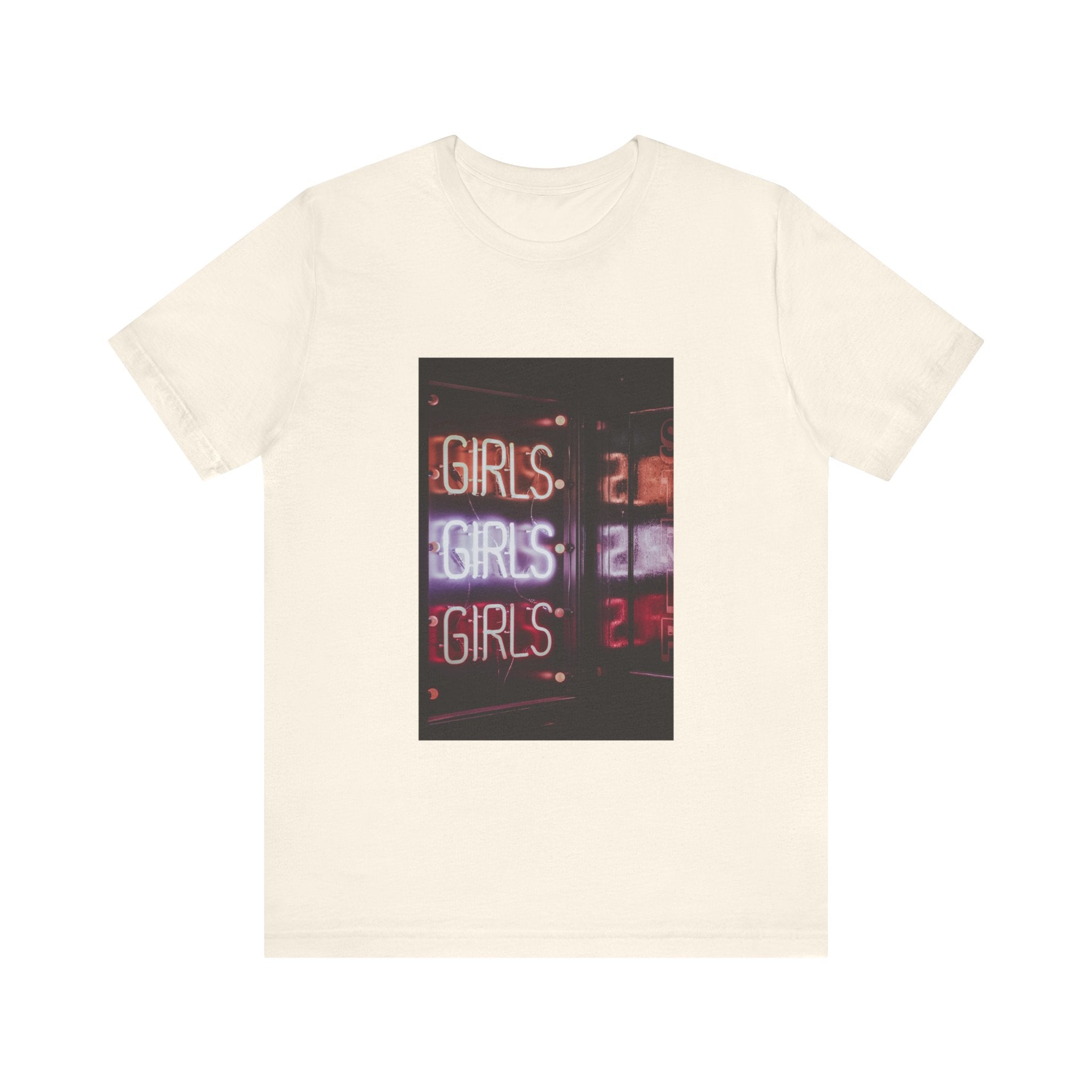 Custom Retro - a - go - go Series Girls Girls Girls Unisex Jersey Short Sleeve T - Shirt - POPvault