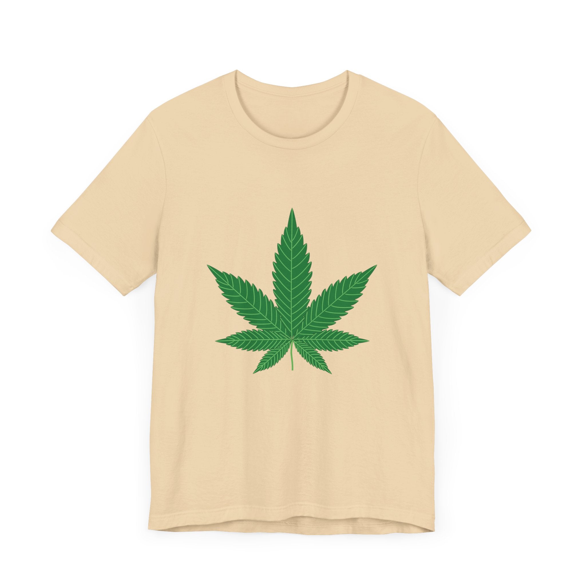 Custom Retro - a - go - go Series Herb Leaf Unisex Jersey Short Sleeve T - Shirt - POPvault