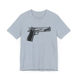 Custom Retro - a - go - go Series Handgun Unisex Jersey Short Sleeve T - Shirt - POPvault