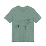 POP Culture Classics Cow Parts Unisex Jersey Short Sleeve T-Shirt