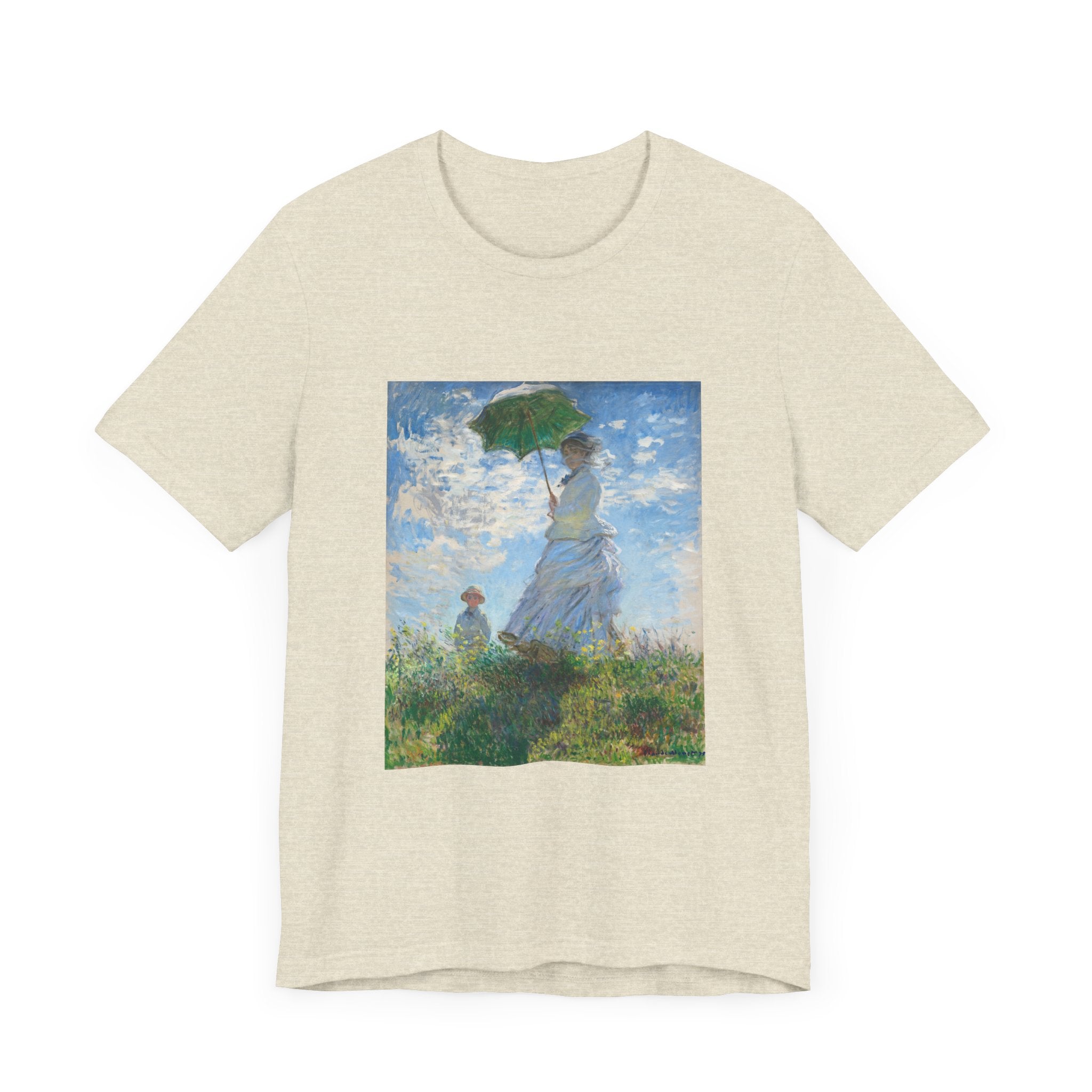 Masters of Art Claude Monet's Madame Monet and Her Son Unisex Jersey Short Sleeve T-Shirt