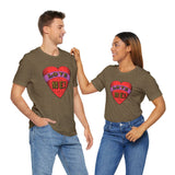 Custom Retro - a - go - go Series Love Me Color Unisex Jersey Short Sleeve T - Shirt - POPvault