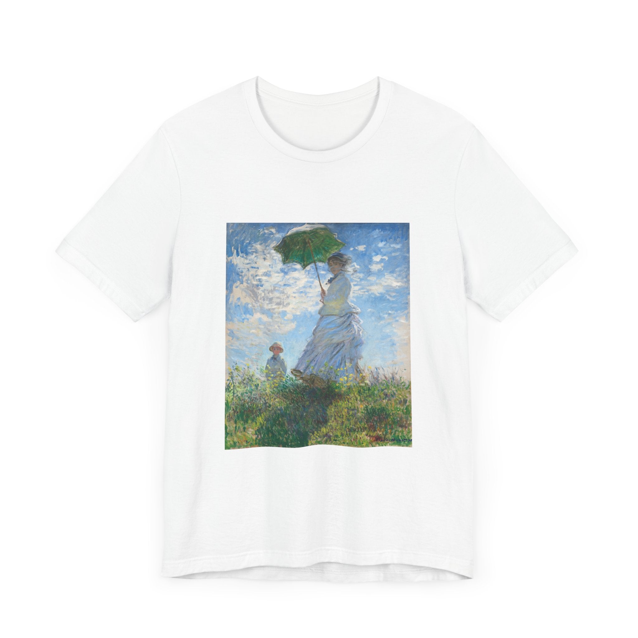 Masters of Art Claude Monet's Madame Monet and Her Son Unisex Jersey Short Sleeve T-Shirt