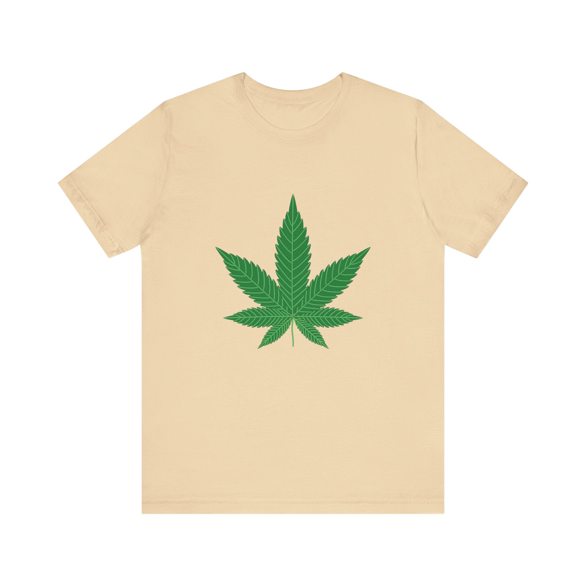 Custom Retro - a - go - go Series Herb Leaf Unisex Jersey Short Sleeve T - Shirt - POPvault