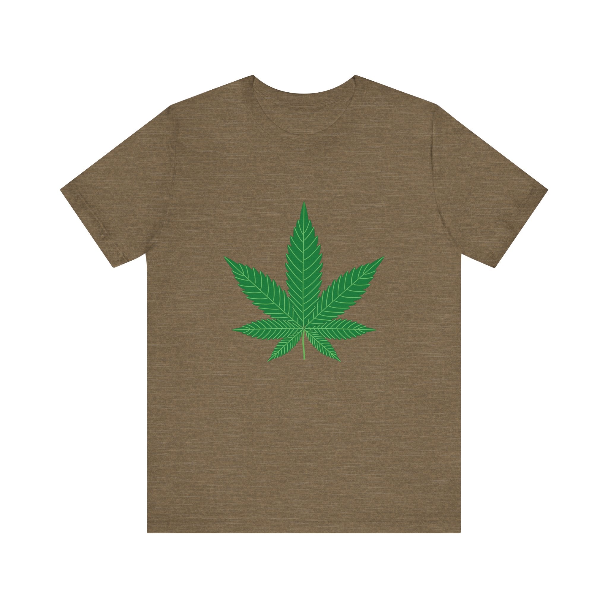 Custom Retro - a - go - go Series Herb Leaf Unisex Jersey Short Sleeve T - Shirt - POPvault