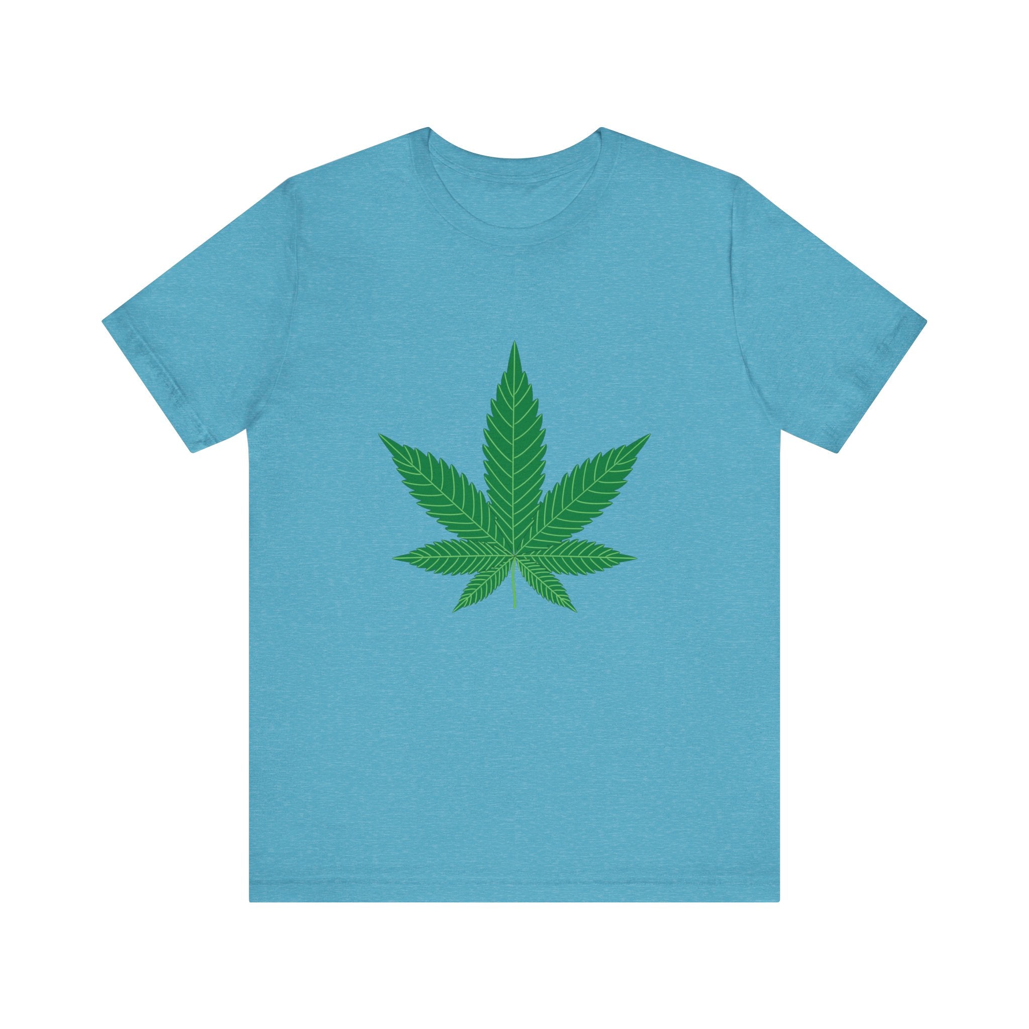 Custom Retro - a - go - go Series Herb Leaf Unisex Jersey Short Sleeve T - Shirt - POPvault