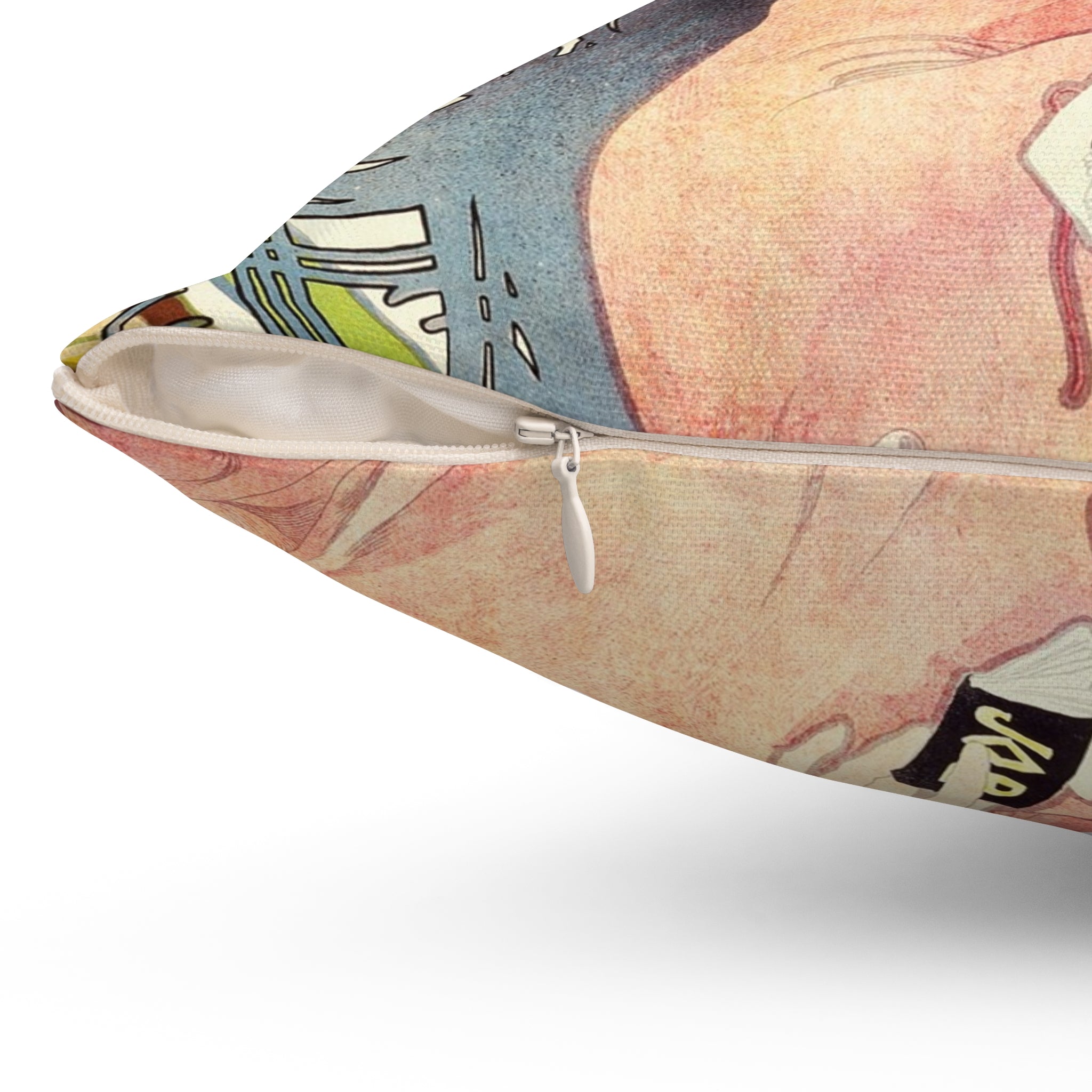 Masters of Art Alphonse Mucha Job Square Indoor Accent Pillow