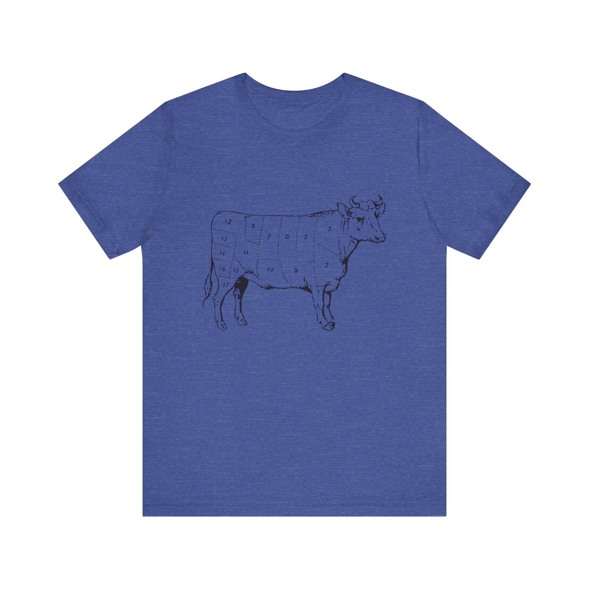 Custom Retro - a - go - go Series Cow Parts Unisex Jersey Short Sleeve T - Shirt - POPvault