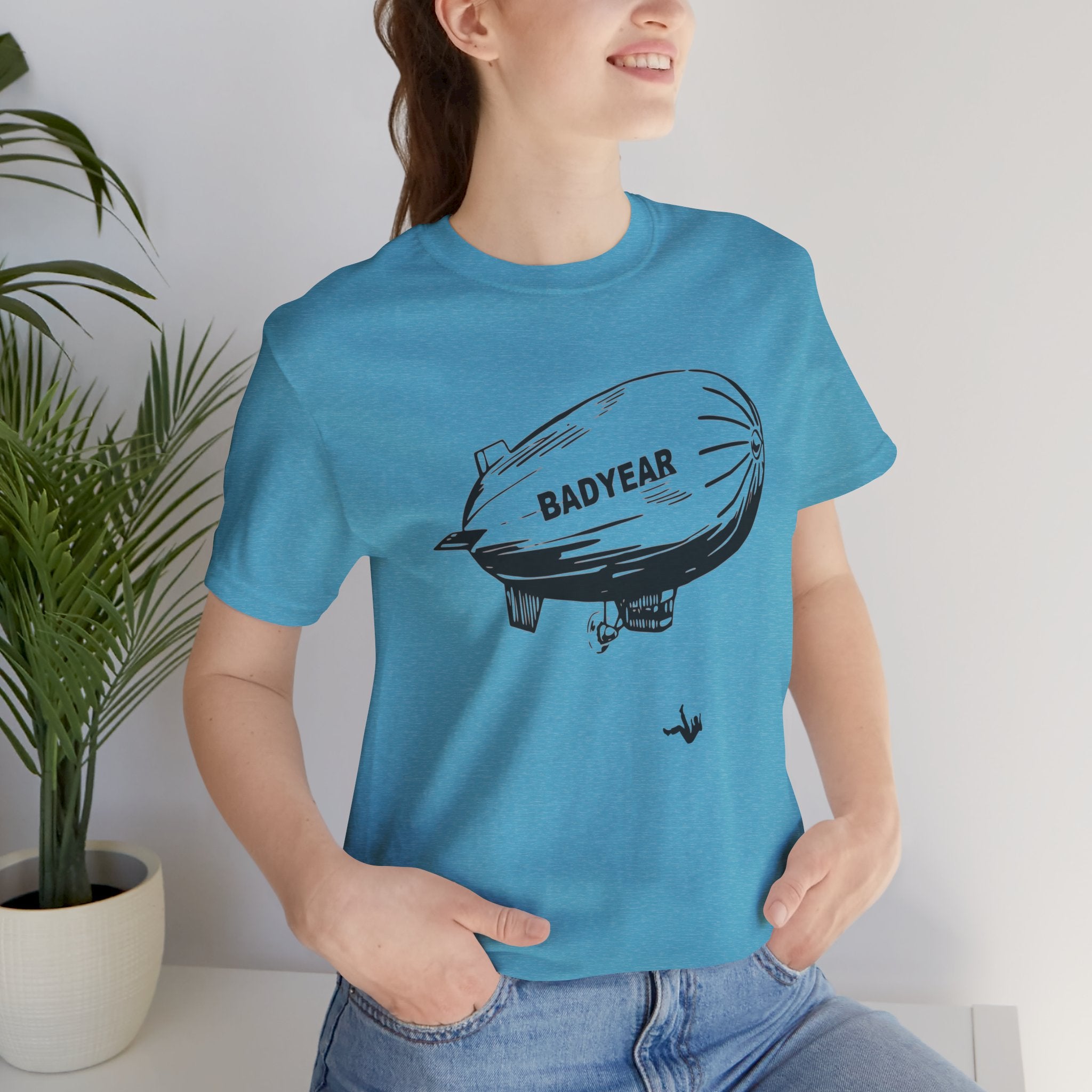 Custom Retro - a - go - go Series Badyear Unisex Jersey Short Sleeve T - Shirt - POPvault