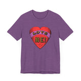 Custom Retro - a - go - go Series Love Me Color Unisex Jersey Short Sleeve T - Shirt - POPvault