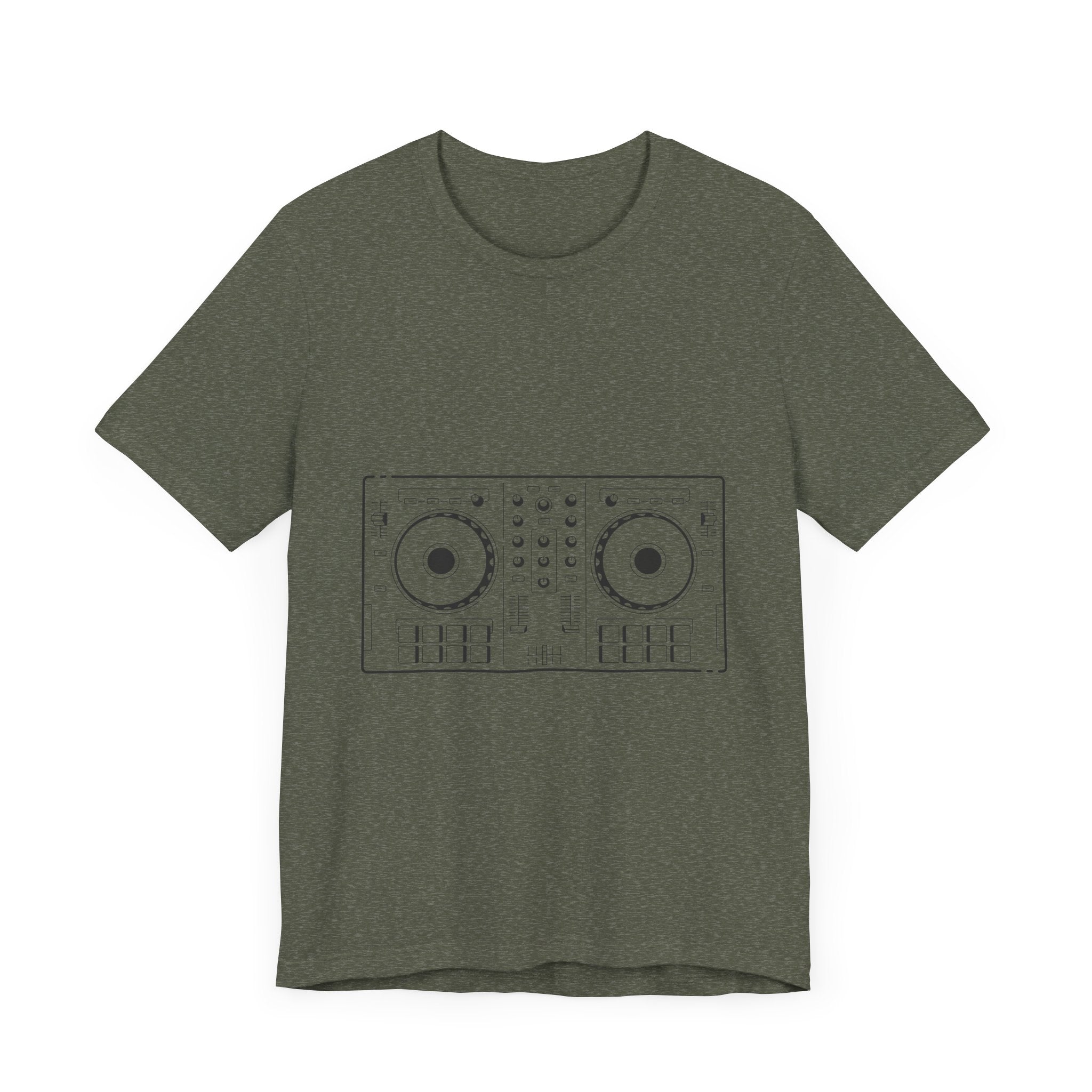 POP Culture Classics DJ Turntables Unisex Jersey Short Sleeve T-Shirt