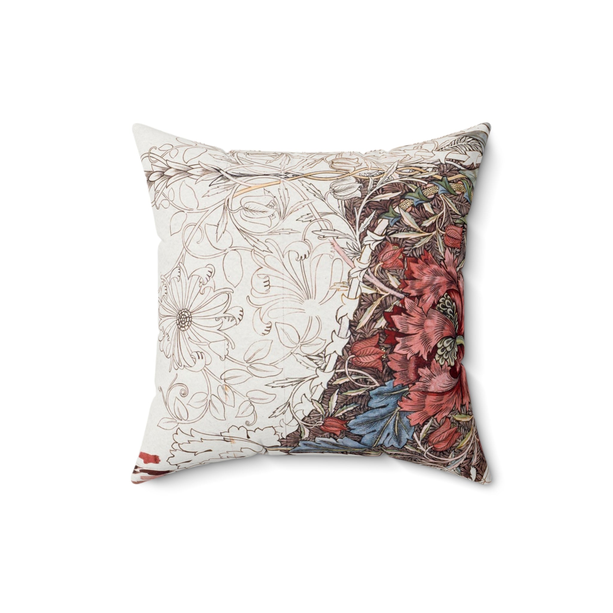 Masters of Art William Morris Cray Square Indoor Accent Pillow V.11