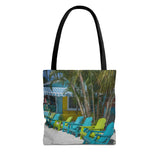 Custom Beach Life Vistas Beach Chairs Tote Bag - POPvault