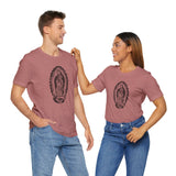 Custom Retro - a - go - go Series Virgin Mary Unisex Jersey Short Sleeve T - Shirt - POPvault