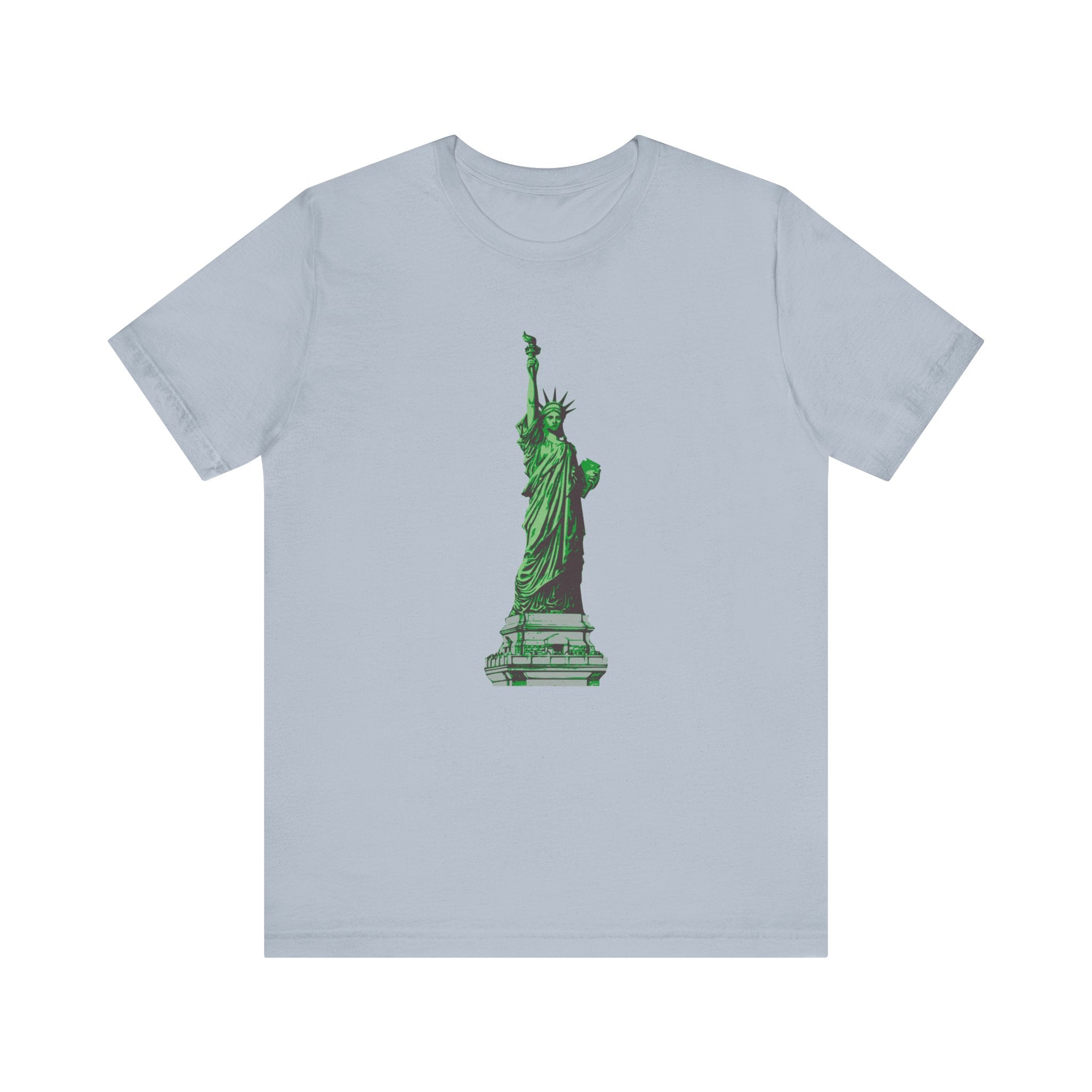 Custom Retro - a - go - go Series Statue of Liberty Unisex Jersey Short Sleeve T - Shirt - POPvault