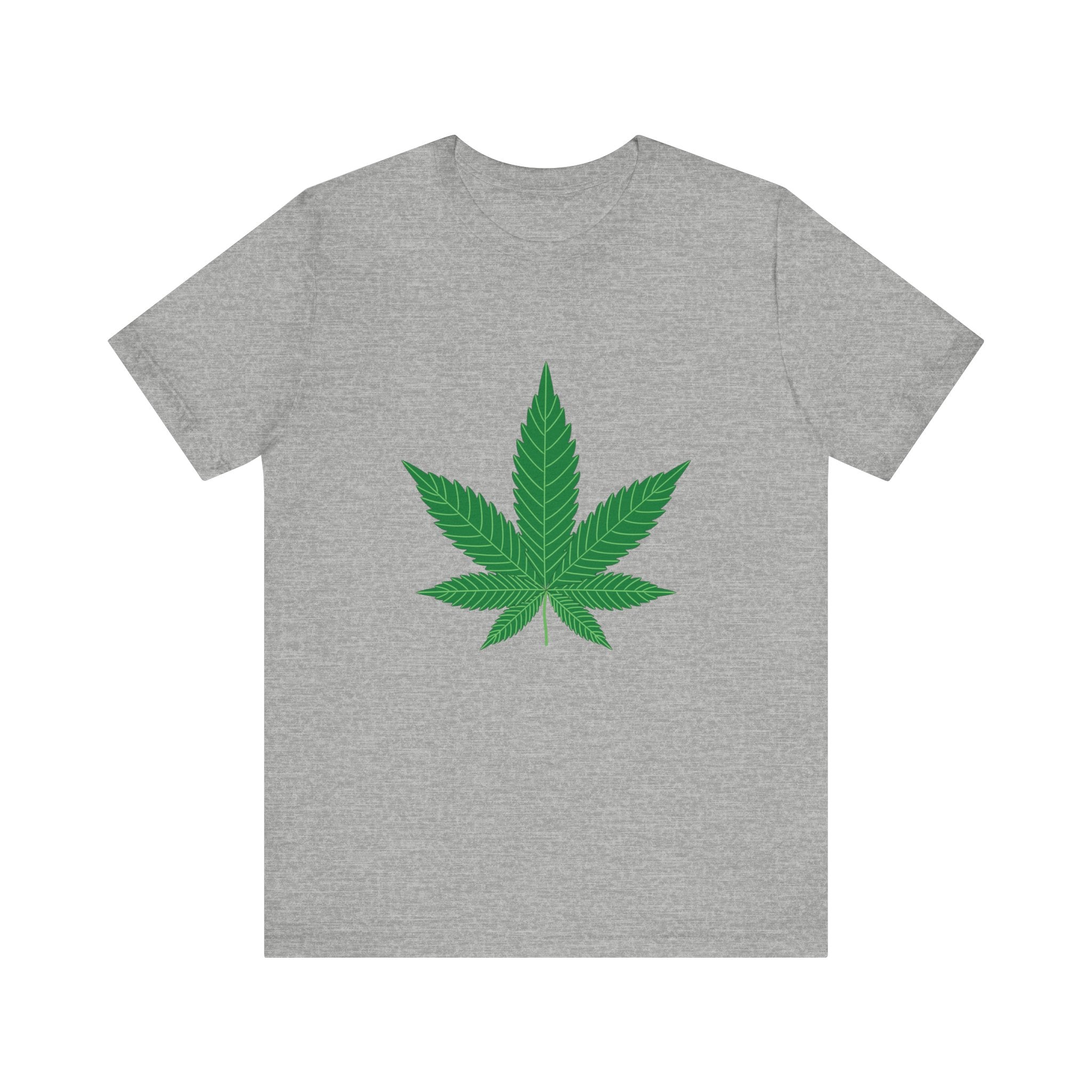 Custom Retro - a - go - go Series Herb Leaf Unisex Jersey Short Sleeve T - Shirt - POPvault