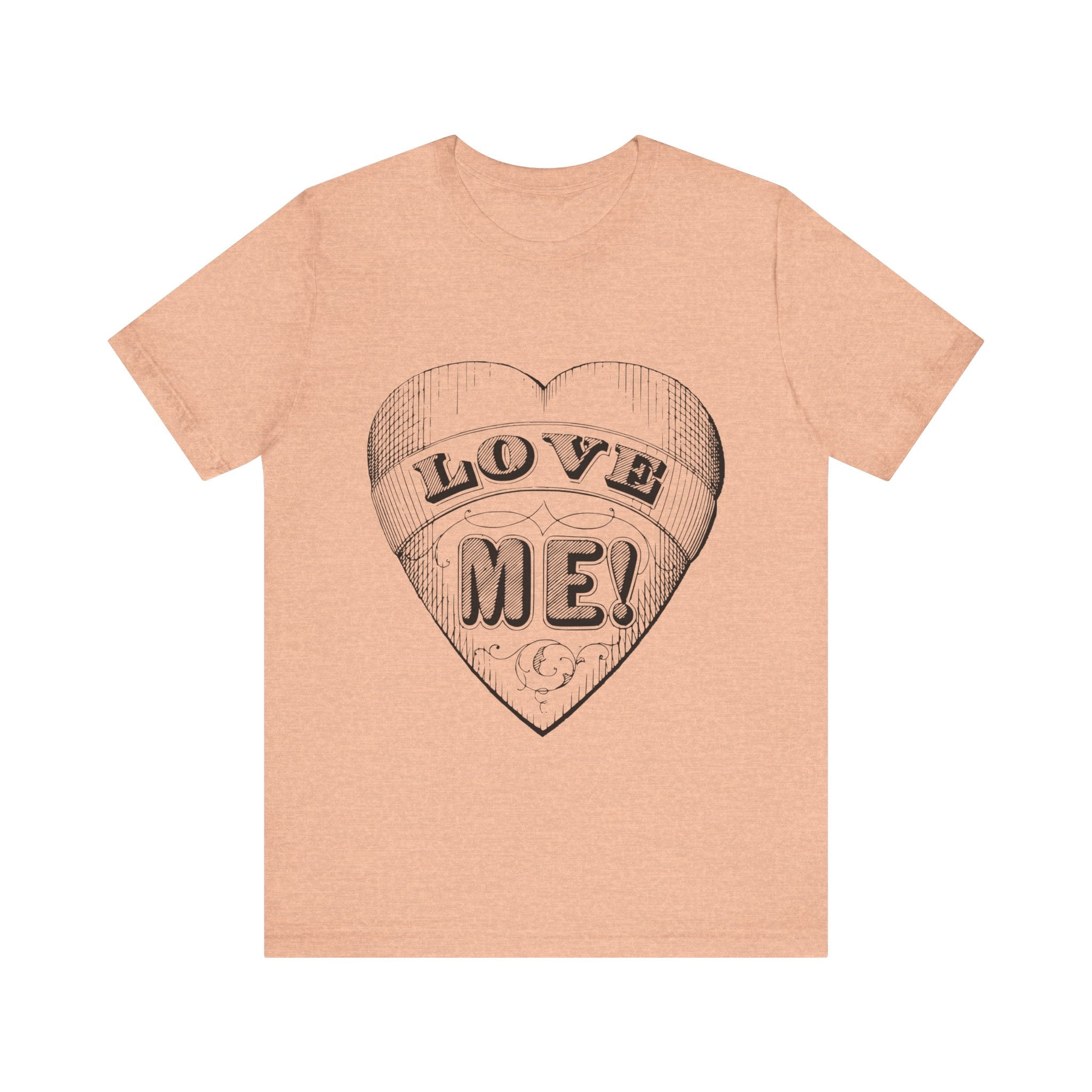 Custom Retro - a - go - go Series Love Me Unisex Jersey Short Sleeve T - Shirt - POPvault