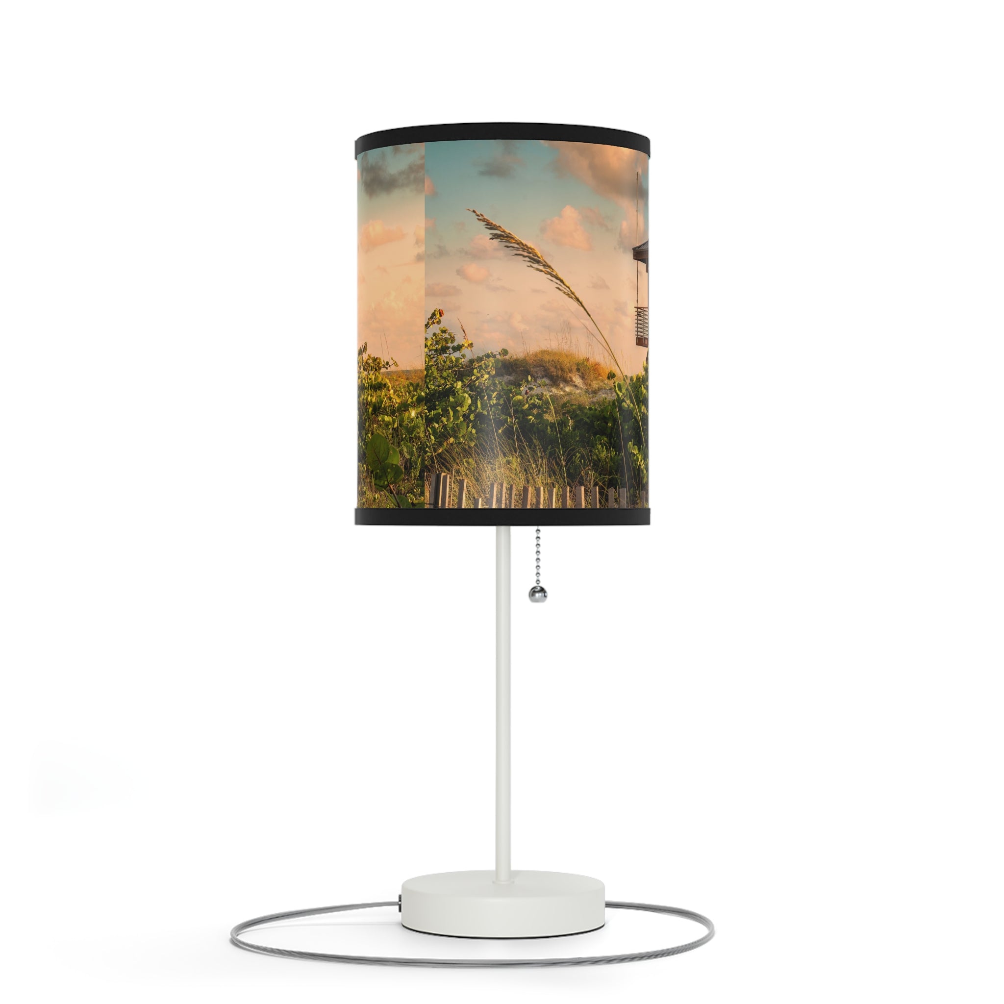 Custom Beach Life Beach Vistas Lifeguard Accent Lamp - POPvault - 28800549075226542980