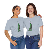 Custom Retro - a - go - go Series Statue of Liberty Unisex Jersey Short Sleeve T - Shirt - POPvault