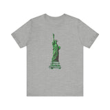 Custom Retro - a - go - go Series Statue of Liberty Unisex Jersey Short Sleeve T - Shirt - POPvault