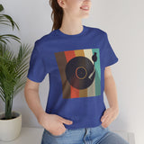 Custom Retro-a-go-go Series Record Color Graphic Unisex Jersey Short Sleeve T-Shirt - POPvault - 15731672417829804476