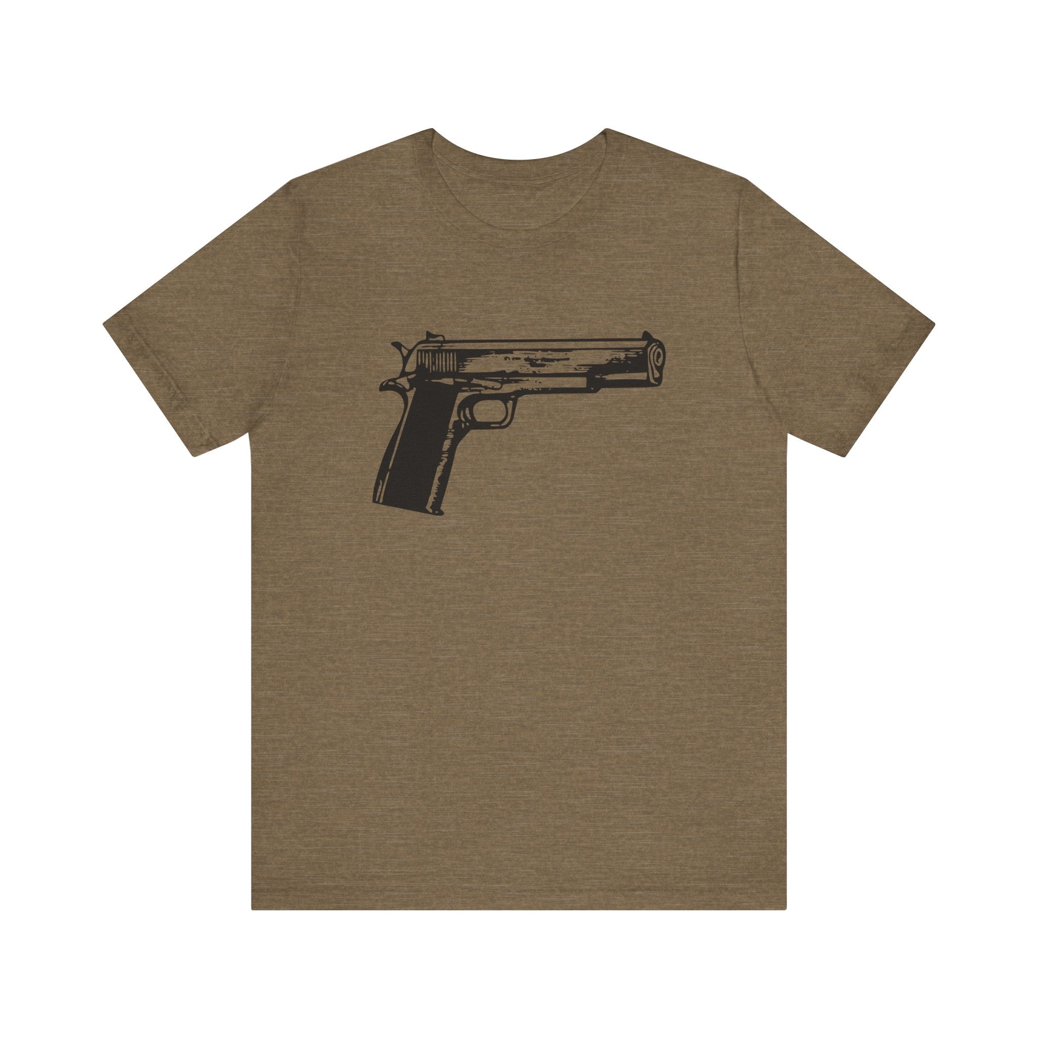 Custom Retro - a - go - go Series Handgun Unisex Jersey Short Sleeve T - Shirt - POPvault