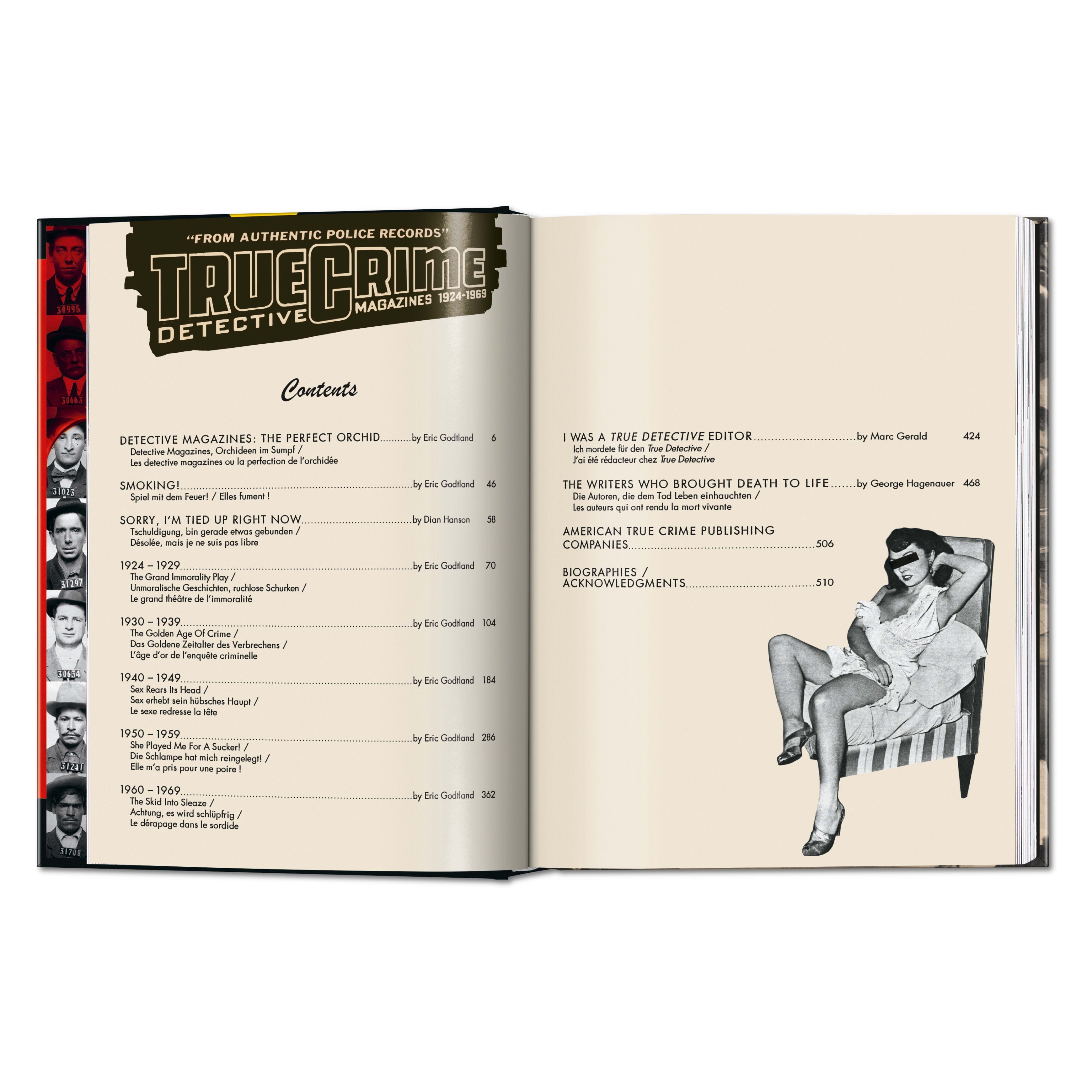 True Crime Detective Magazines. 1924–1969. 45th Ed. (German, French, English)