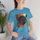 Custom Retro-a-go-go Series Record Color Graphic Unisex Jersey Short Sleeve T-Shirt - POPvault - 15731672417829804476