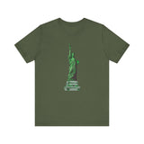 Custom Retro - a - go - go Series Statue of Liberty Unisex Jersey Short Sleeve T - Shirt - POPvault