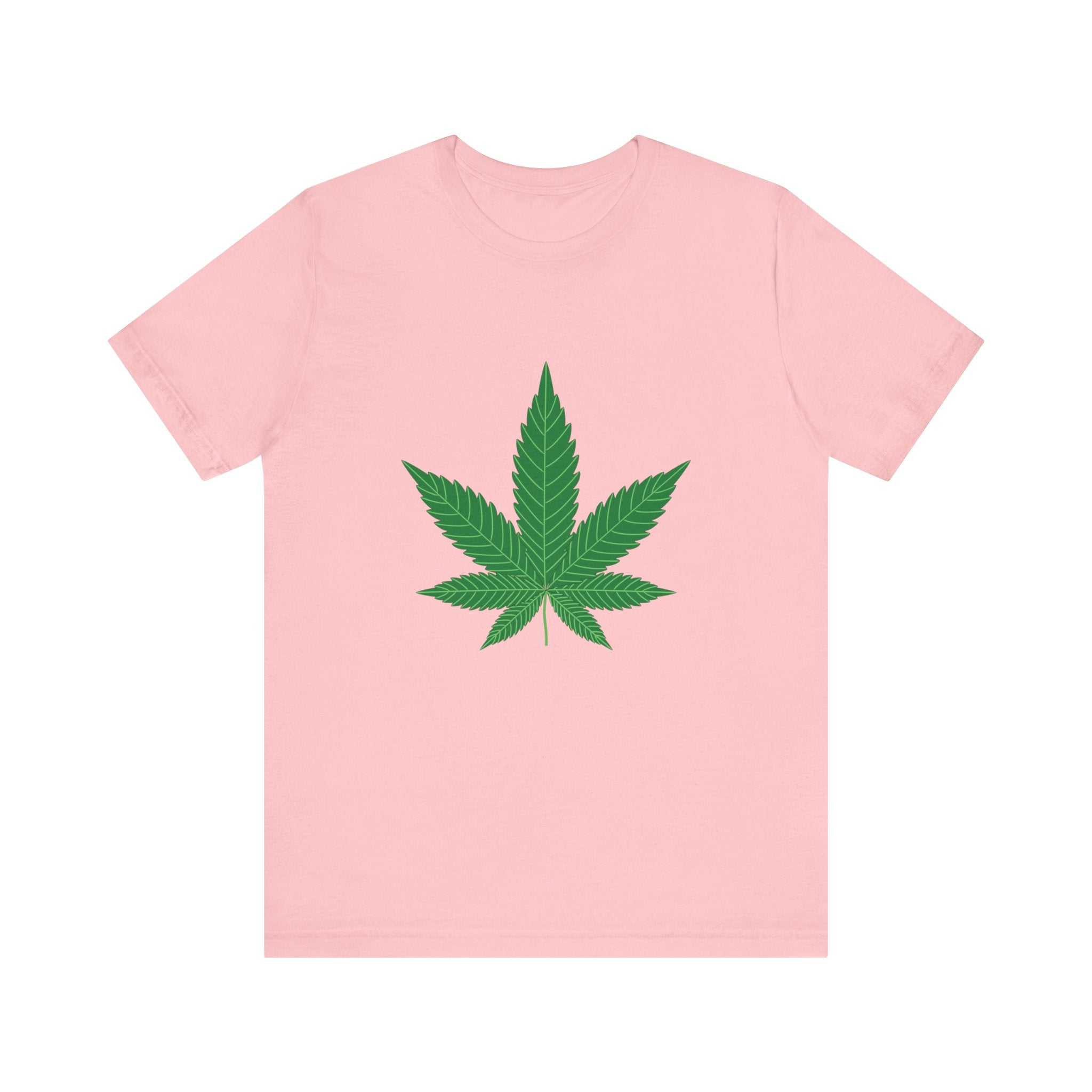 Custom Retro - a - go - go Series Herb Leaf Unisex Jersey Short Sleeve T - Shirt - POPvault