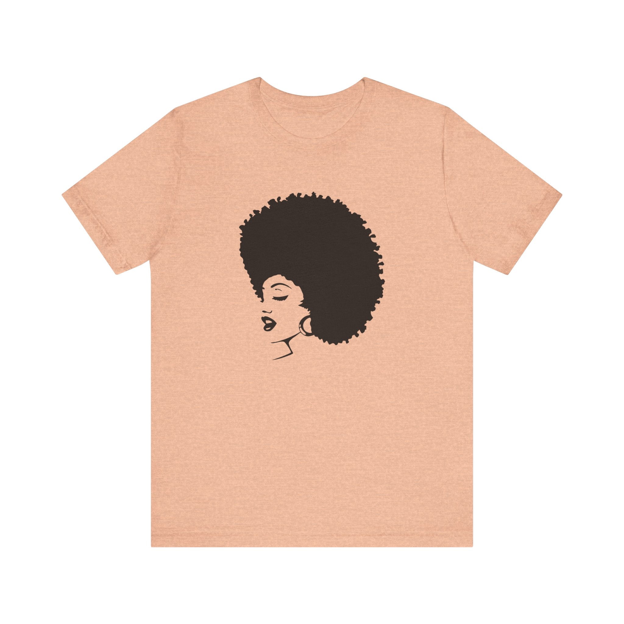 Custom Retro - a - go - go Series 70's Afro Unisex Jersey Short Sleeve T - Shirt - POPvault