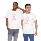 Custom Retro-a-go-go Series Pink Ribbons Unisex Jersey Short Sleeve T-Shirt - POPvault - 29070850310640067197