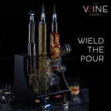 3 Gun Whiskey Decanter Set AR15, AK47, & Rifle Gun 1000ml - POPvault