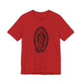 Custom Retro - a - go - go Series Virgin Mary Unisex Jersey Short Sleeve T - Shirt - POPvault