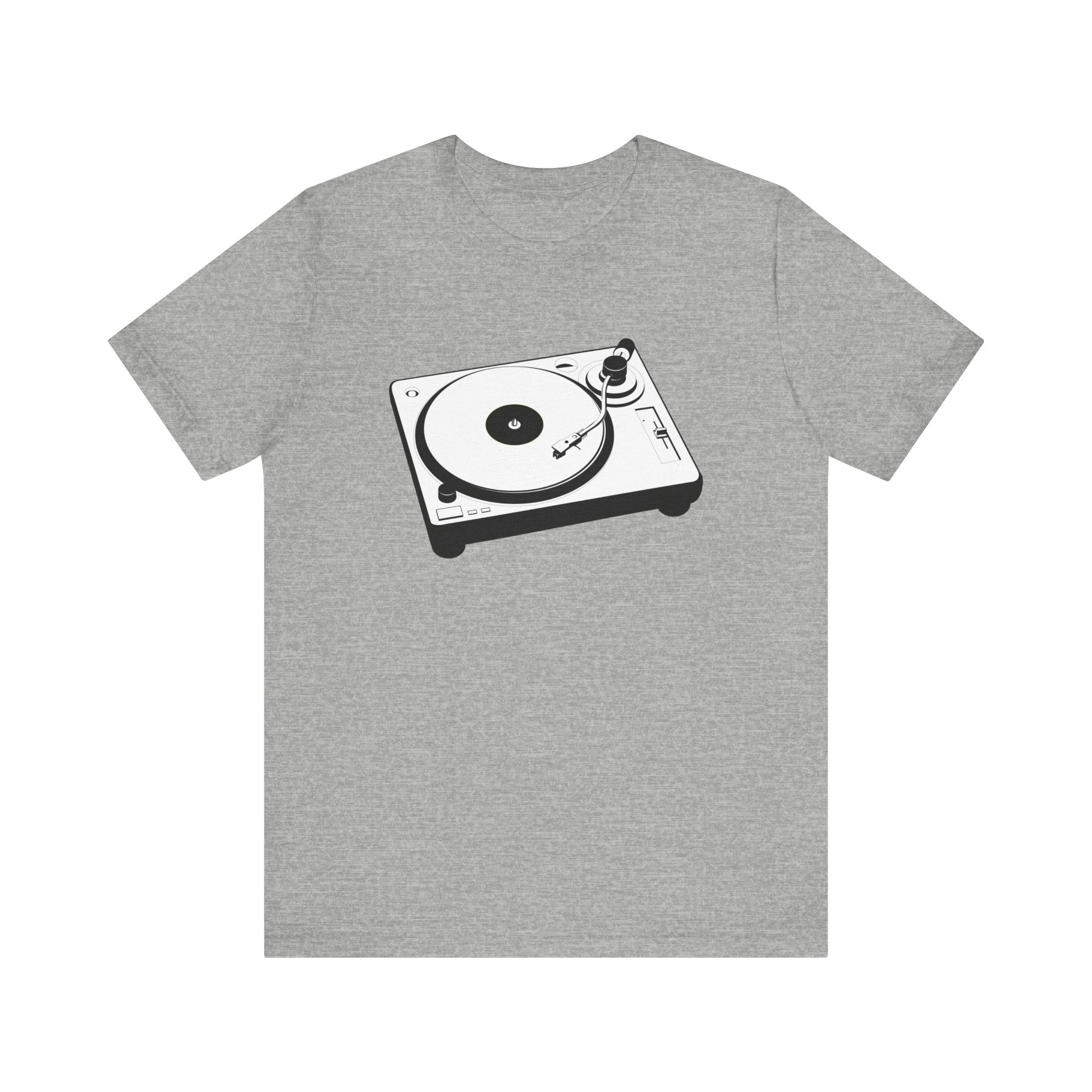 Custom Retro - a - go - go Series Turntable Unisex Jersey Short Sleeve T - Shirt - POPvault