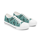 Mid-Century Retro Coolest Kitty Cats Low Top Women's Casual Canvas Sneakers