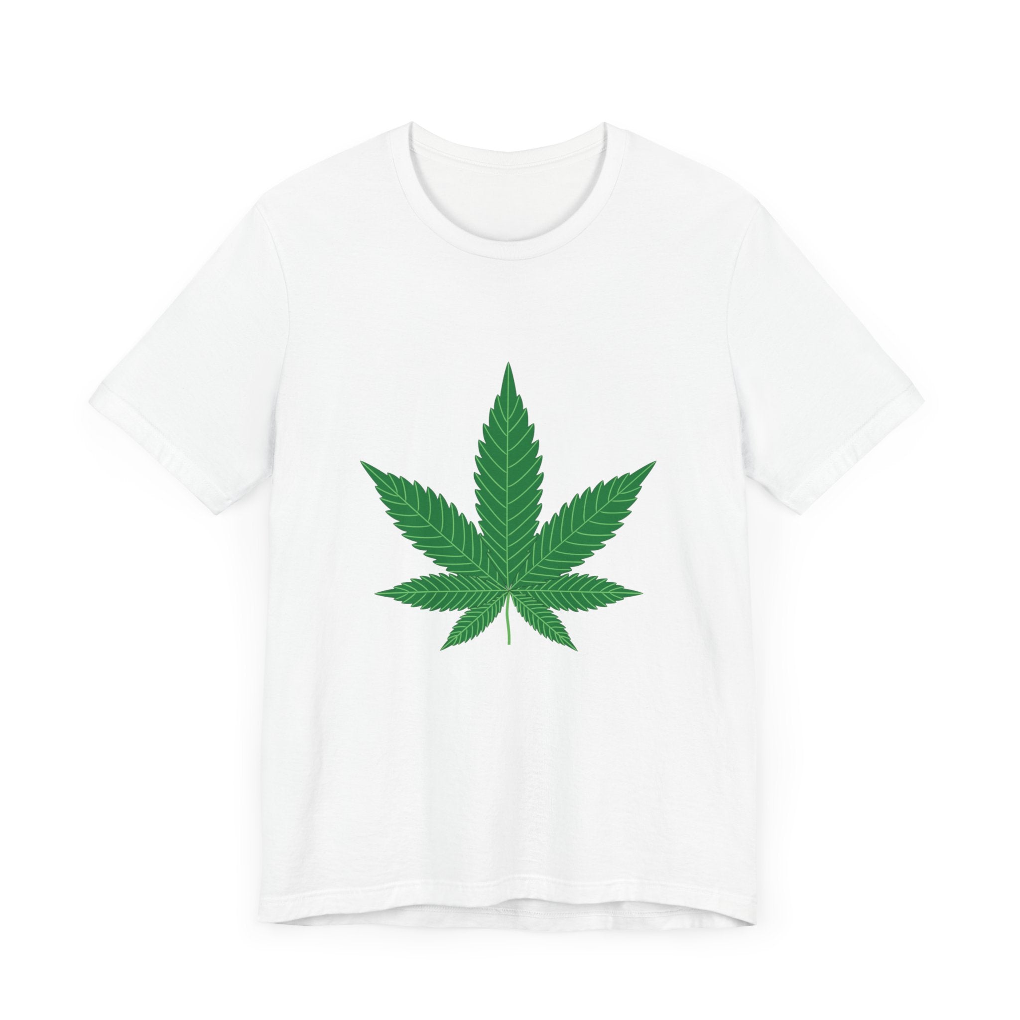 Custom Retro - a - go - go Series Herb Leaf Unisex Jersey Short Sleeve T - Shirt - POPvault