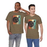 Custom Retro-a-go-go Series Record Color Graphic Unisex Jersey Short Sleeve T-Shirt