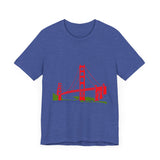 POP Culture Classics Golden Gate Bridge Unisex Jersey Short Sleeve T-Shirt