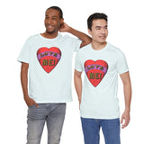 Custom Retro - a - go - go Series Love Me Color Unisex Jersey Short Sleeve T - Shirt - POPvault