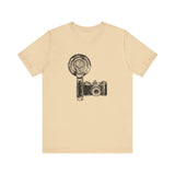 Custom Retro-a-go-go Series Camera & Flash Unisex Jersey Short Sleeve T-Shirt - POPvault - 28696595408701161632