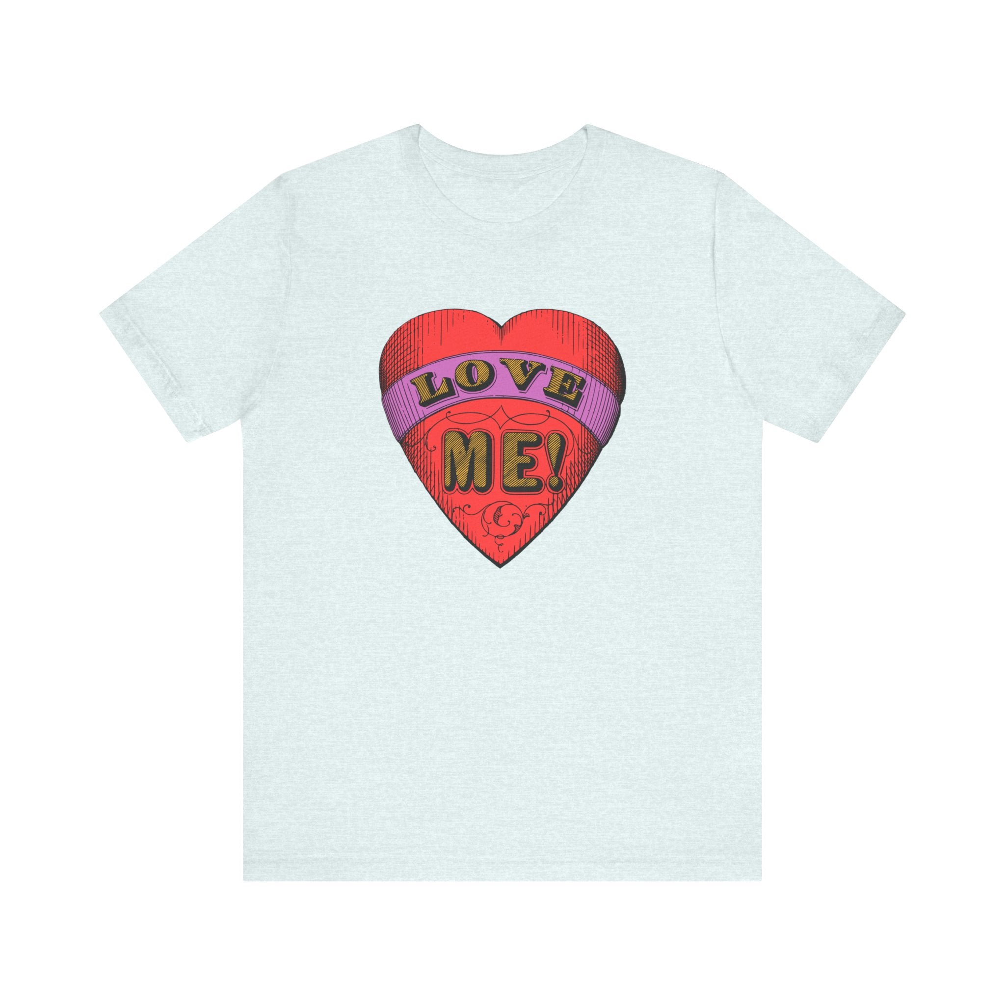 Custom Retro - a - go - go Series Love Me Color Unisex Jersey Short Sleeve T - Shirt - POPvault