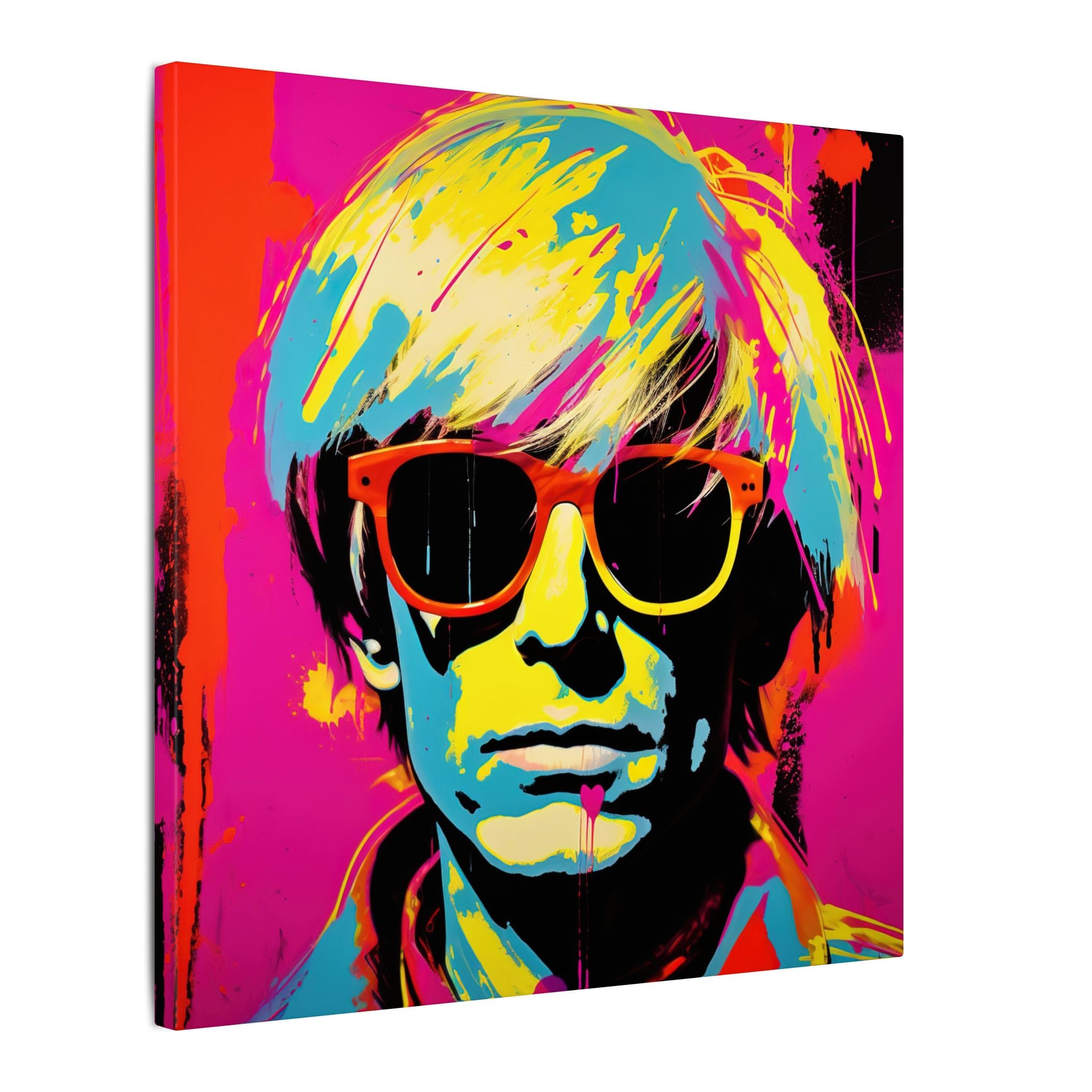 Colorful Pop Art Canvas Print - Andy Interpretation Unique Wall Decor