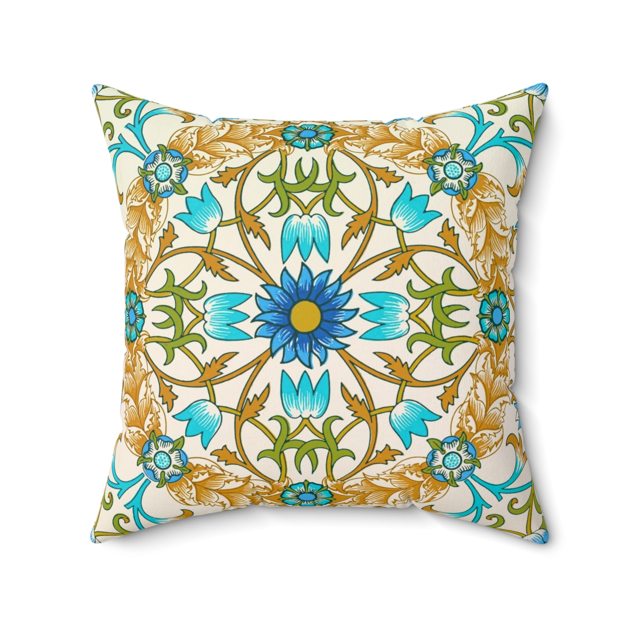Masters of Art William Morris Cray Square Indoor Accent Pillow V.10