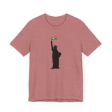 Custom Retro-a-go-go Series Lady Liberty Unisex Jersey Short Sleeve T-Shirt