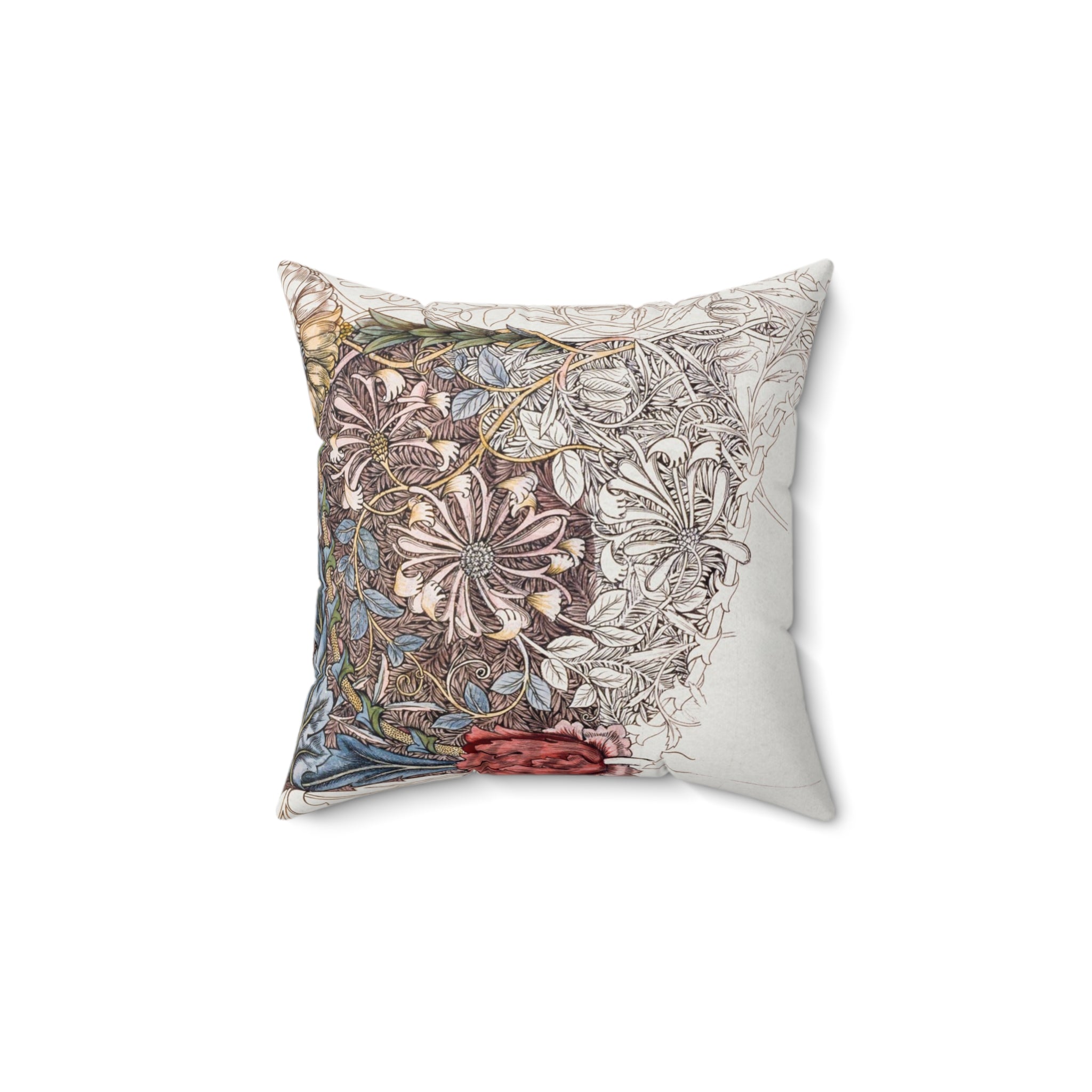 Masters of Art William Morris Cray Square Indoor Accent Pillow V.11