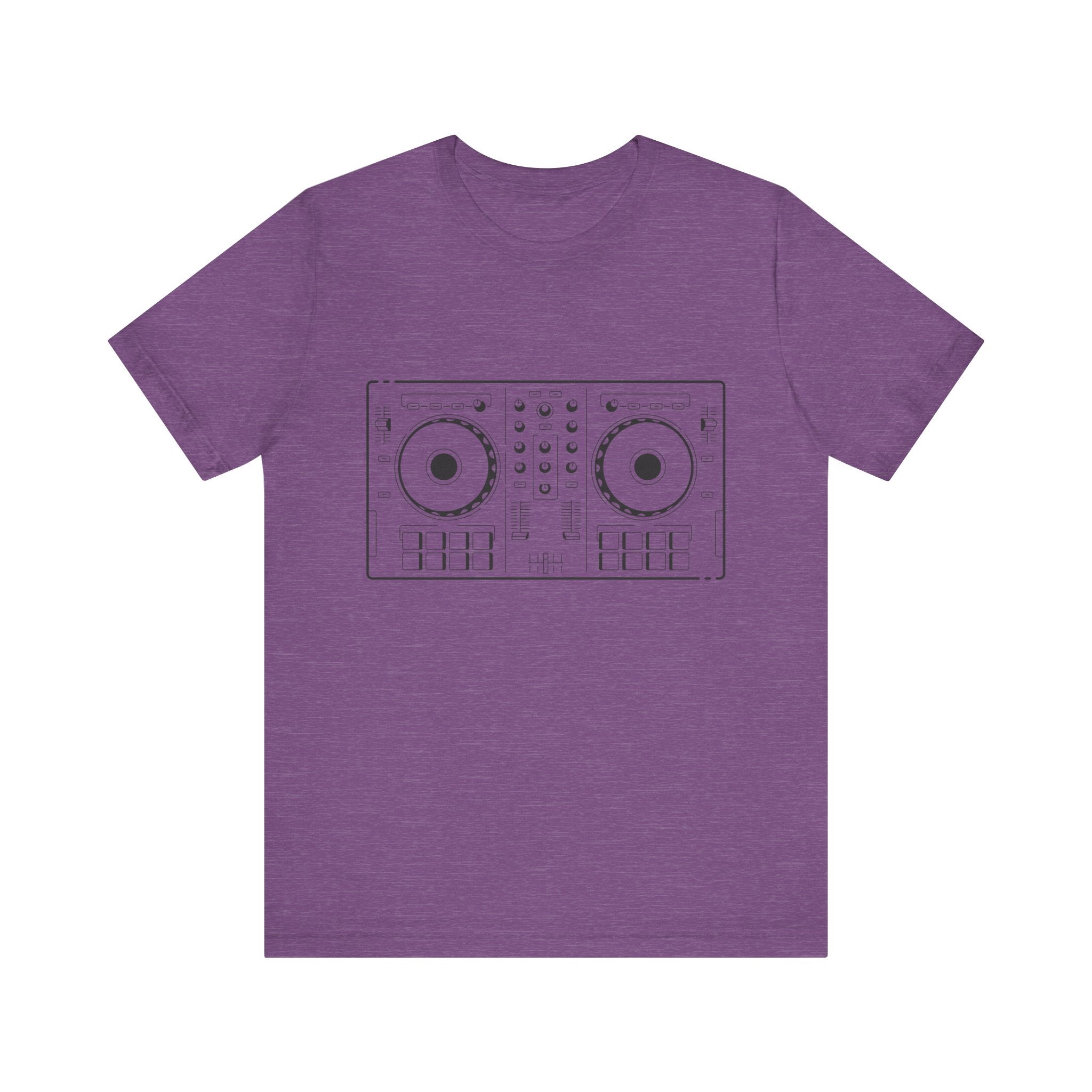 Custom Retro - a - go - go Series DJ Turntables Unisex Jersey Short Sleeve T - Shirt - POPvault