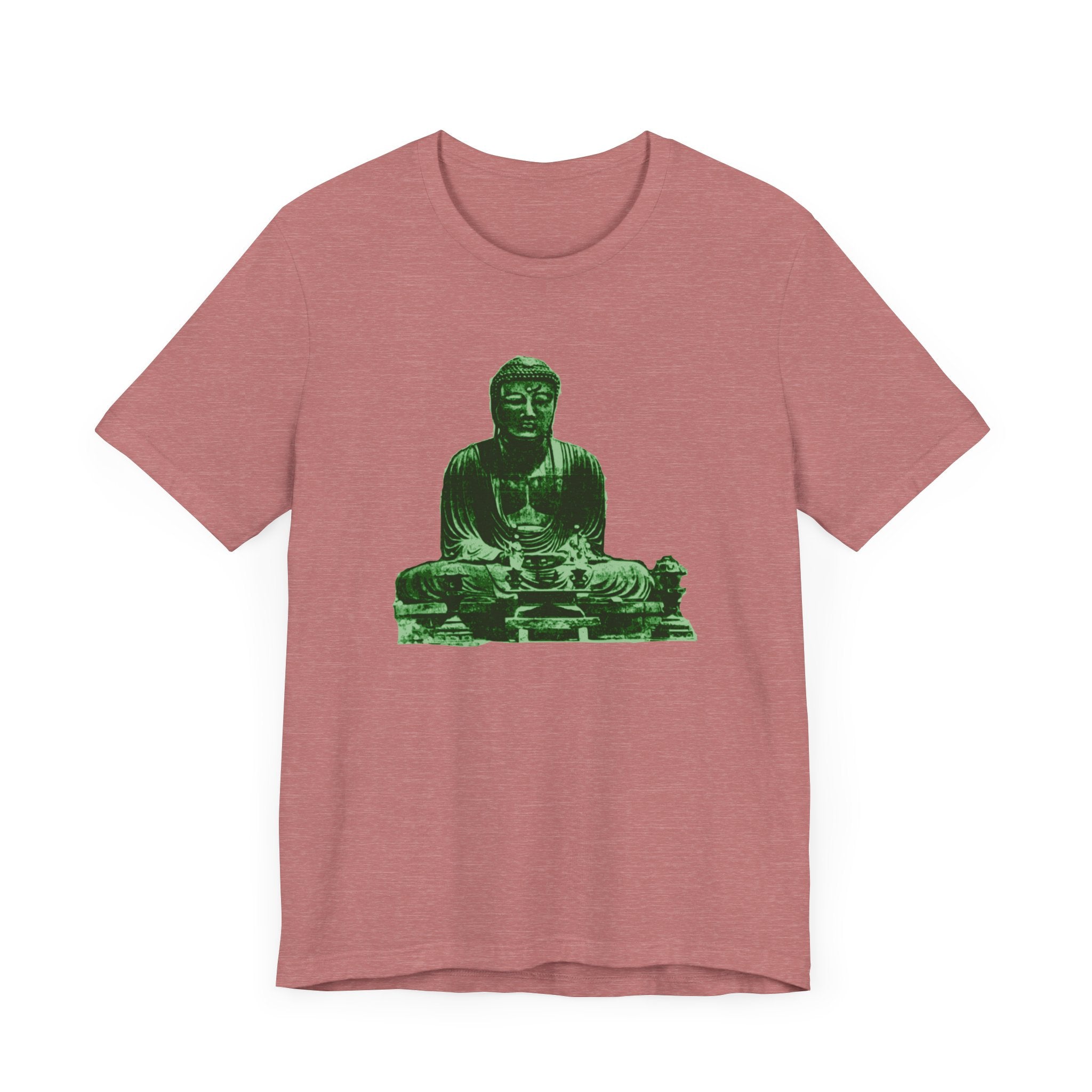 Custom Retro - a - go - go Series Temple Statue Unisex Jersey Short Sleeve T - Shirt - POPvault